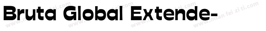 Bruta Global Extende字体转换